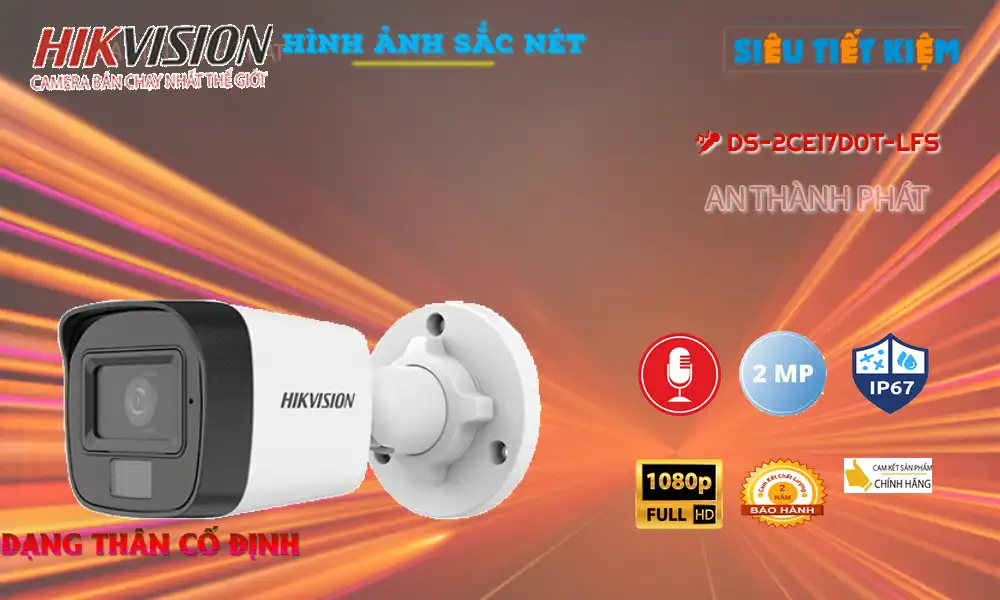 DS-2CE17D0T-LFS sắc nét Hikvision ➠ DS-2CE17D0T-LFS sắc nét Hikvision ➠