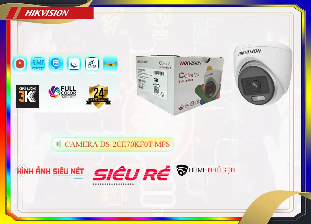 DS-2CE70KF0T-MFS sắc nét Hikvision