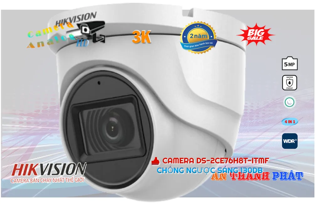 DS-2CE76H8T-ITMF sắc nét Hikvision