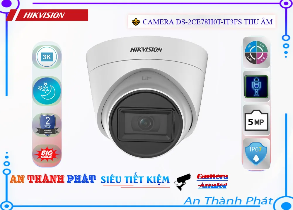 ➠ DS-2CE78H0T-IT3FS sắc nét Hikvision ➠ DS-2CE78H0T-IT3FS sắc nét Hikvision