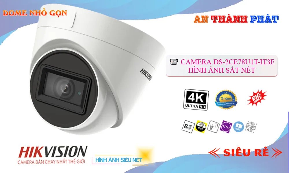 DS-2CE78U1T-IT3F sắc nét Hikvision