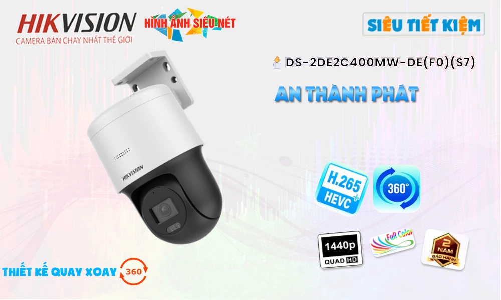 DS-2DE2C400MW-DE(F0)(S7) sắc nét Hikvision