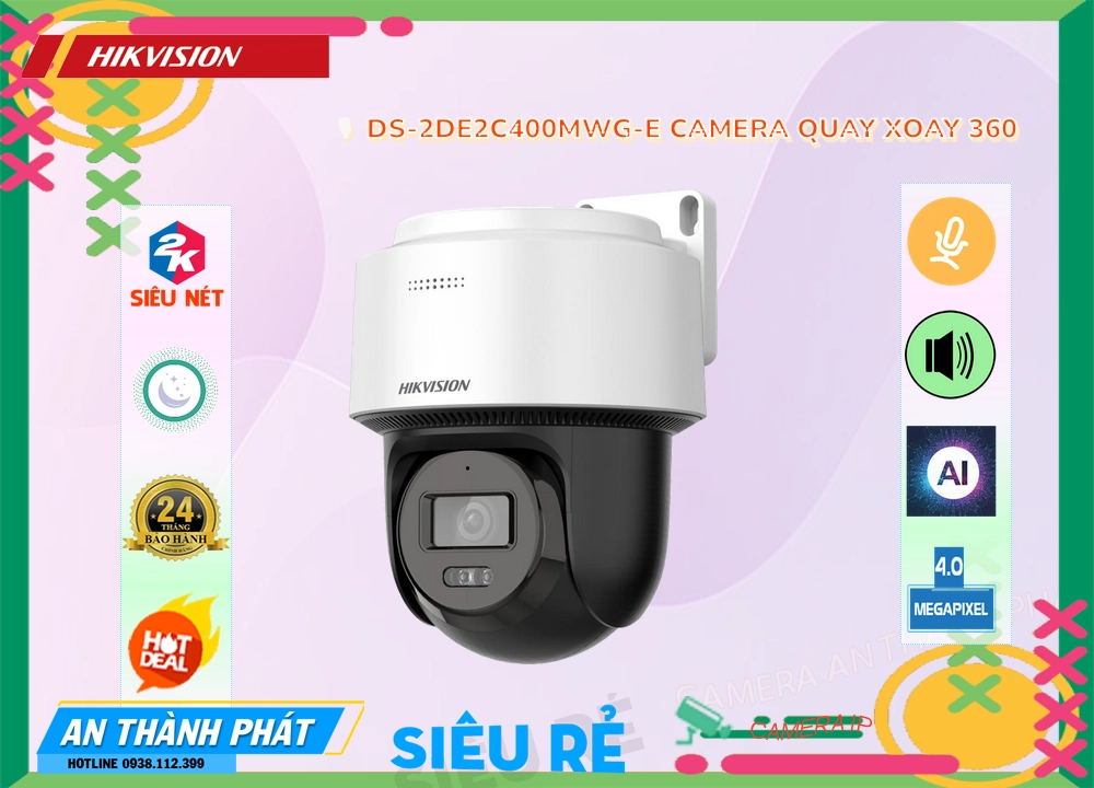 ✅ Hikvision DS-2DE2C400MWG-E Sắc Nét ✅ Hikvision DS-2DE2C400MWG-E Sắc Nét