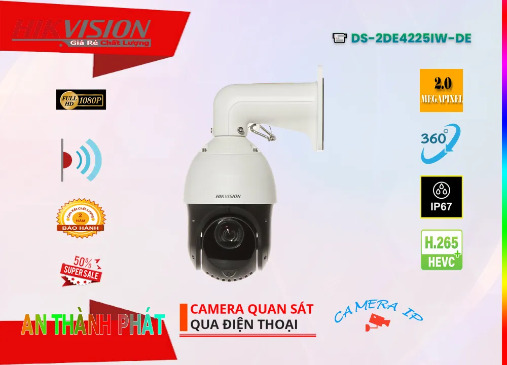 DS-2DE4225IW-DE sắc nét Hikvision DS-2DE4225IW-DE sắc nét Hikvision