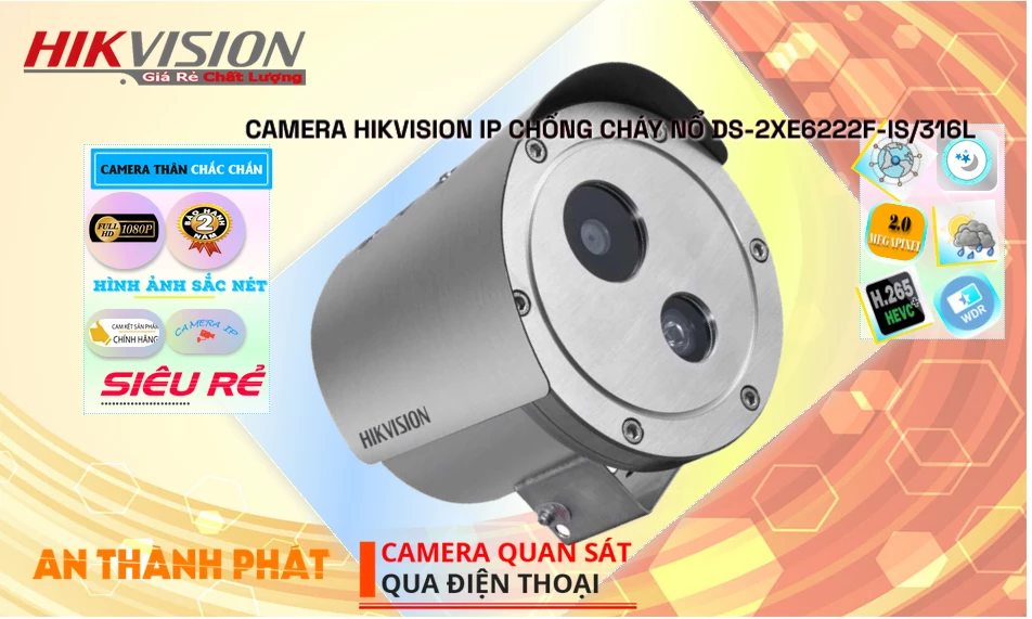 DS-2XE6222F-IS/316L sắc nét Hikvision