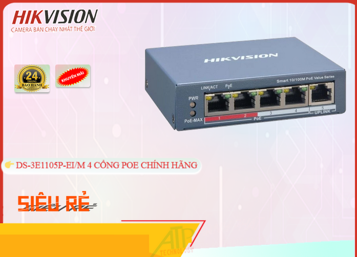 DS-3E1105P-EI/M Hikvision,thông số DS-3E1105P-EI/M,DS-3E1105P-EI/M Ip POE sắc nét  Đang giảm giá,DS 3E1105P EI/M,chức năng DS-3E1105P-EI/M,giá kỹ thuật DS-3E1105P-EI/M,DS-3E1105P-EI/M bán uy tín,phân phối DS-3E1105P-EI/M,Giá Bán DS-3E1105P-EI/M,DS-3E1105P-EI/M giá hấp dẫn,DS-3E1105P-EI/M Bán Giá Rẻ,DS-3E1105P-EI/M Giá rẻ nhất,DS-3E1105P-EI/M Giá chiết khấu