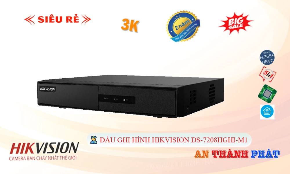 DS-7208HGHI-M1 Đầu Ghi Hình Giá tốt