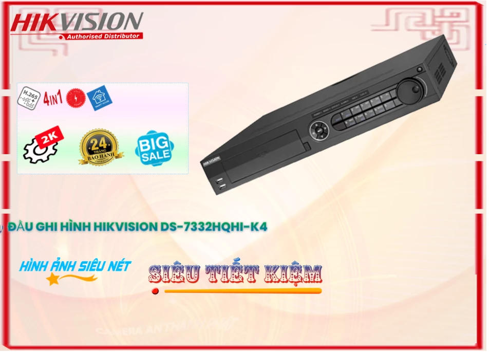 DS-7332HQHI-K4 sắc nét Hikvision DS-7332HQHI-K4 sắc nét Hikvision