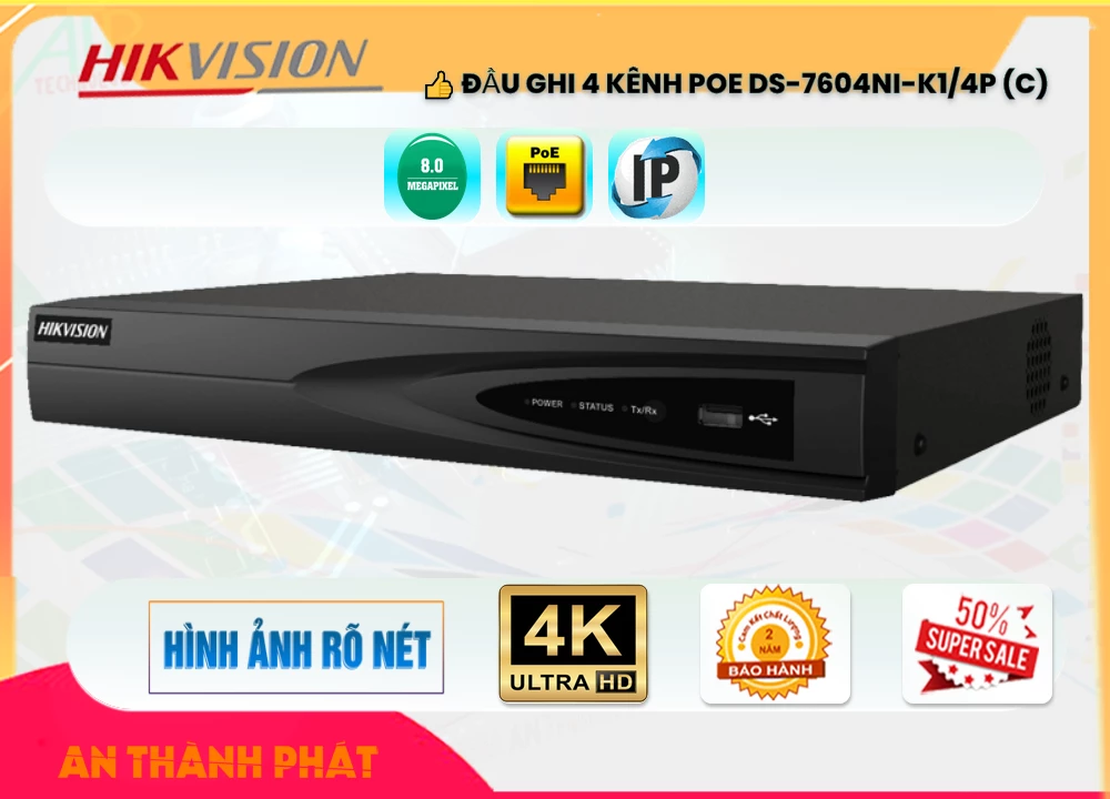 Đầu Ghi Hikvision DS-7604NI-K1/4P(C),DS-7604NI-K1/4P (C) Giá Khuyến Mãi,DS-7604NI-K1/4P (C) Công Nghệ POE  rẻ nhất,DS-7604NI-K1/4P (C) Công Nghệ Mới,Địa Chỉ Bán DS-7604NI-K1/4P (C),DS 7604NI K1/4P (C),thông số DS-7604NI-K1/4P (C),công nghê DS-7604NI-K1/4P (C),Giá DS-7604NI-K1/4P (C),Giá kỹ thuật DS-7604NI-K1/4P (C),DS-7604NI-K1/4P (C) mới,Bán giá rẻ DS-7604NI-K1/4P (C),DS-7604NI-K1/4P (C) tốt nhất,Giá Bán DS-7604NI-K1/4P (C),DS-7604NI-K1/4P (C) giá mới nhất,DS-7604NI-K1/4P (C) Bán Lỗ