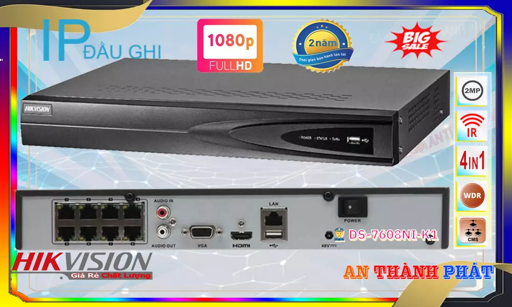 ➠ DS-7608NI-K1 sắc nét Hikvision ➠ DS-7608NI-K1 sắc nét Hikvision