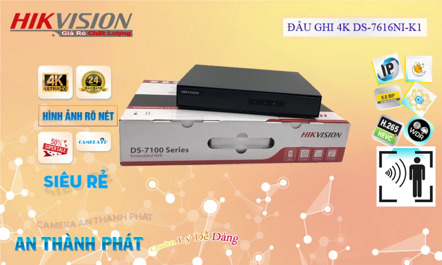 DS-7616NI-K1 sắc nét Hikvision DS-7616NI-K1 sắc nét Hikvision