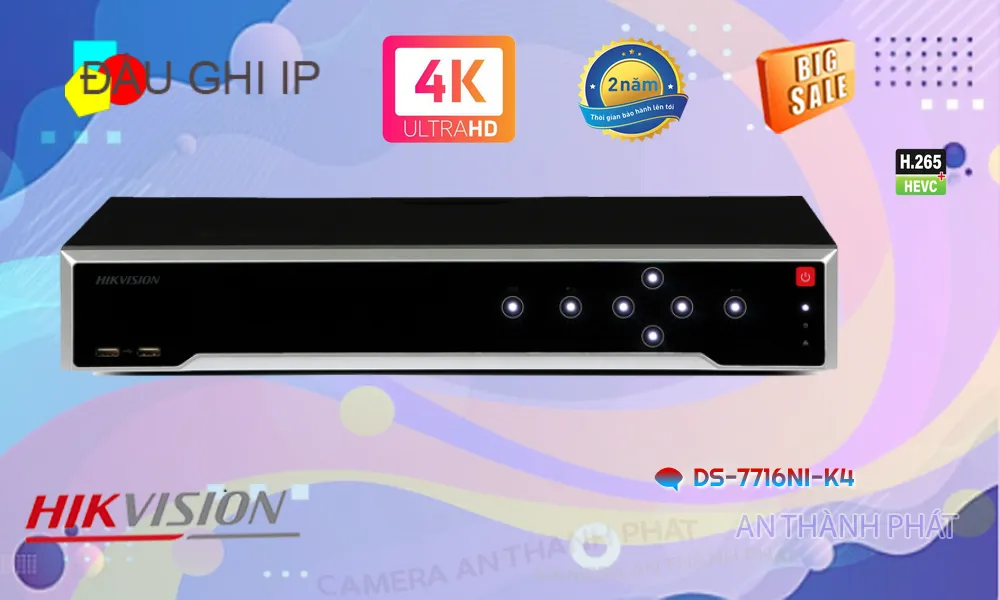 DS-7716NI-K4 sắc nét Hikvision