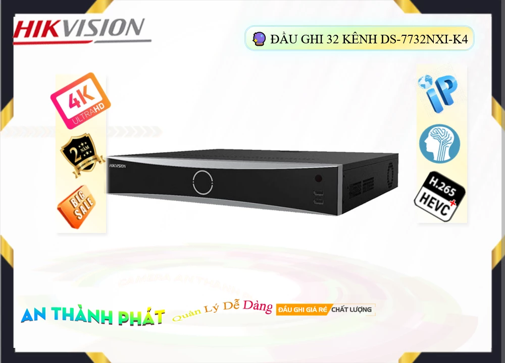 DS-7732NXI-K4 sắc nét Hikvision DS-7732NXI-K4 sắc nét Hikvision