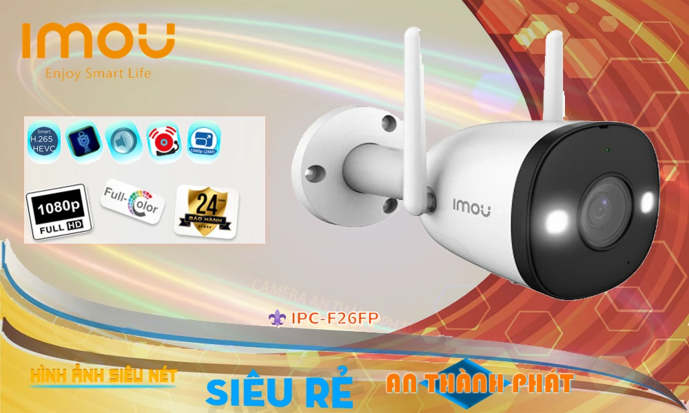 ➠  IPC-F26FP sắc nét Wifi Imou