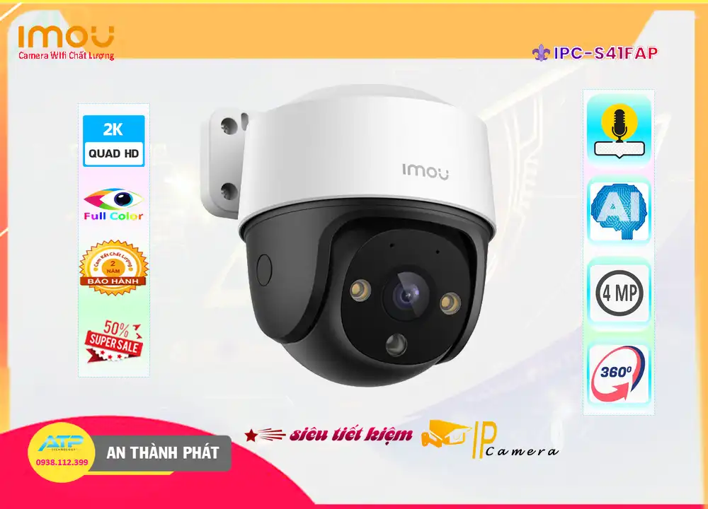 IPC-S41FAP sắc nét Wifi Imou IPC-S41FAP sắc nét Wifi Imou