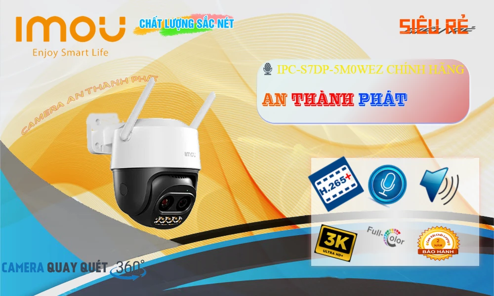 Camera Wifi Quay Quét IPC-S7DP-5M0WEZ ✔