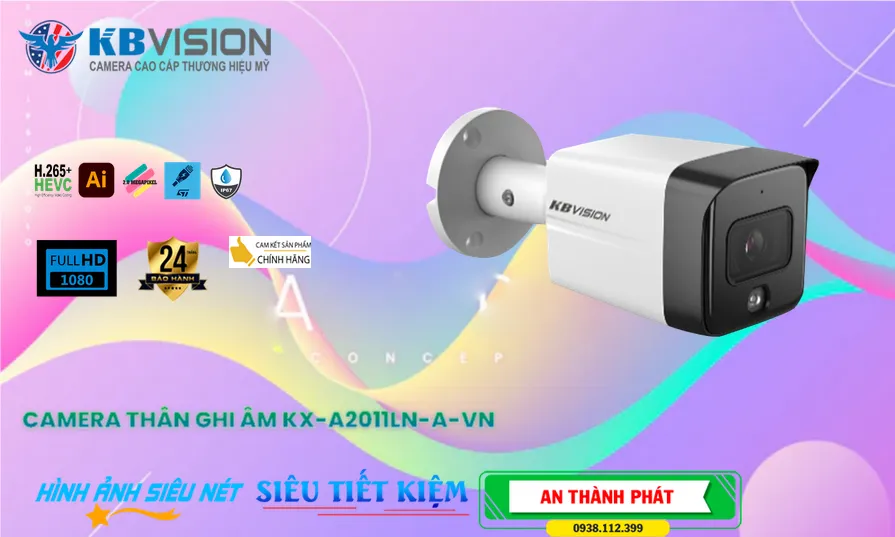 KX-A2011LN-A-VN Camera Ip POE sắc nét KBvision KX-A2011LN-A-VN Camera Ip POE sắc nét KBvision