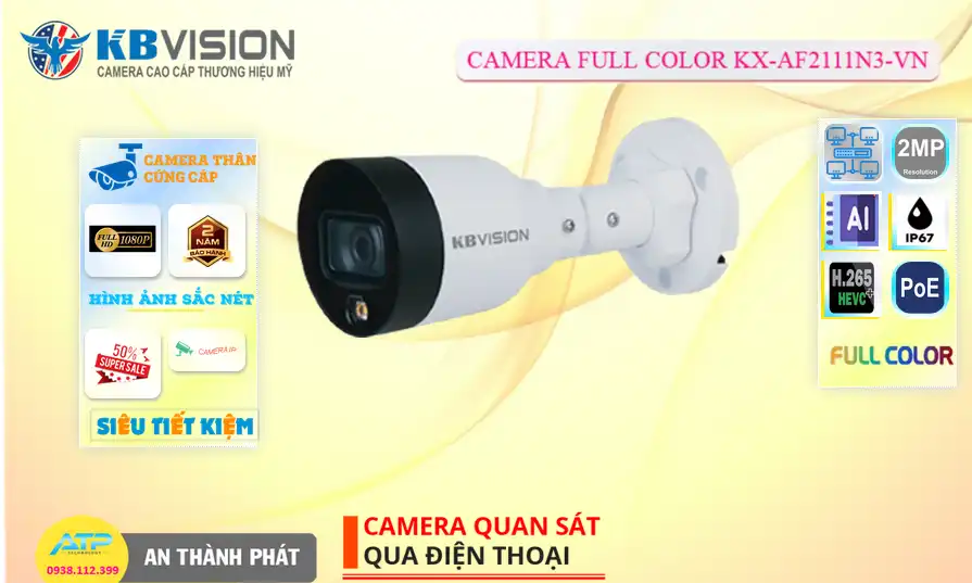 KX-AF2111N3-VN sắc nét KBvision ➠