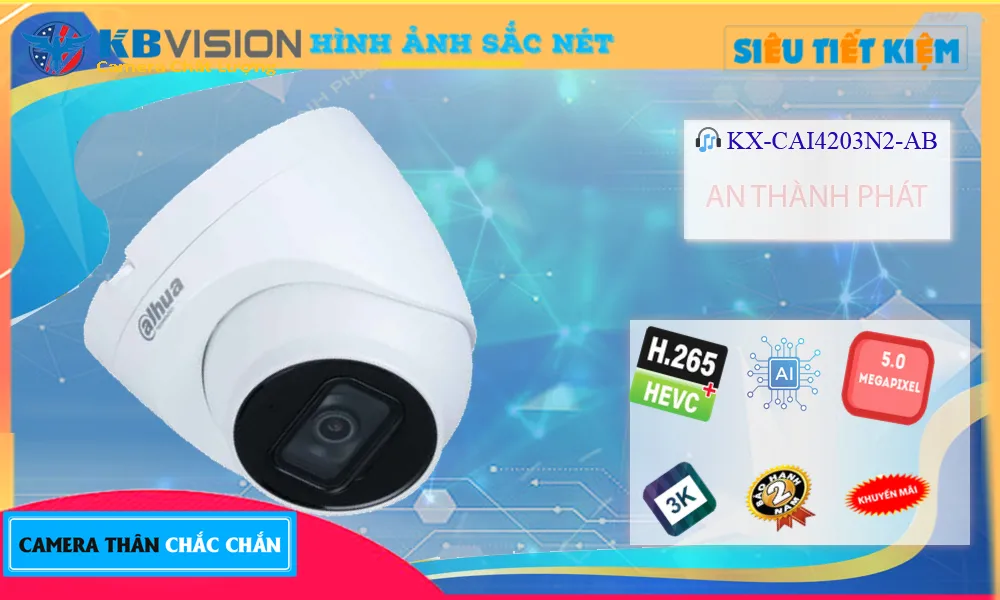 KX-CAi4203N2-AB sắc nét KBvision KX-CAi4203N2-AB sắc nét KBvision