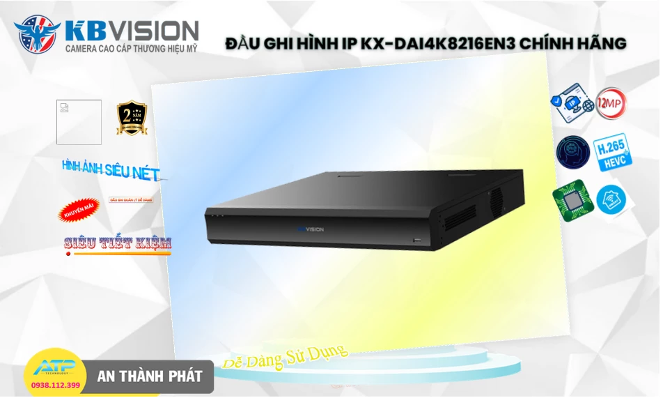 ➠  KX-DAi4K8216EN3 sắc nét KBvision