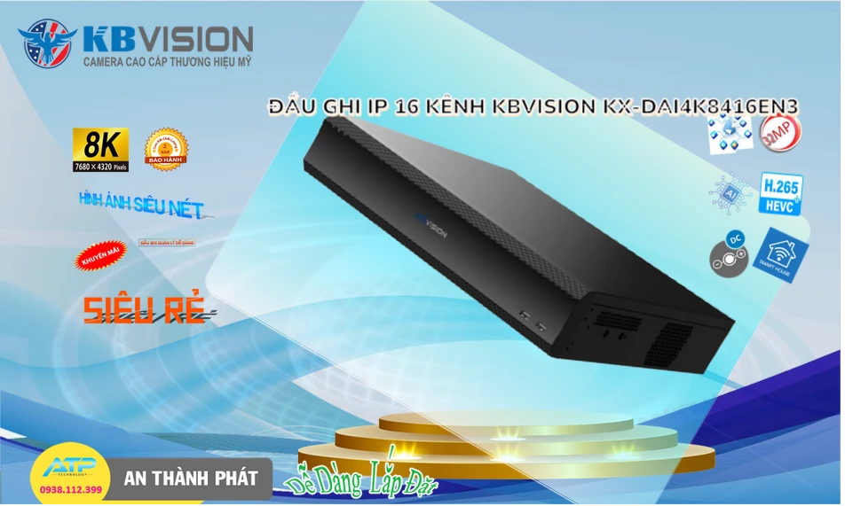 KX-DAi4K8416EN3 sắc nét KBvision