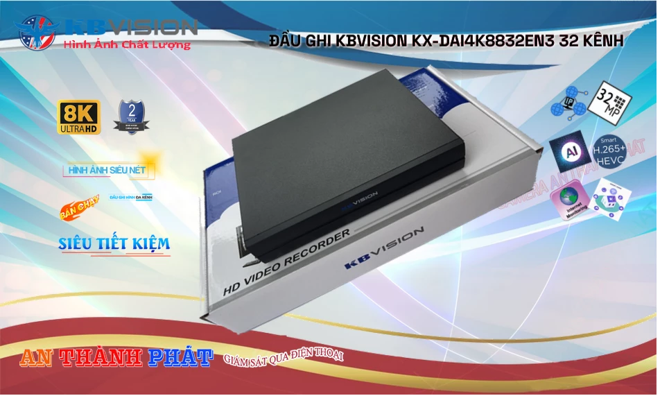 KX-DAi4K8832EN3 sắc nét KBvision KX-DAi4K8832EN3 sắc nét KBvision