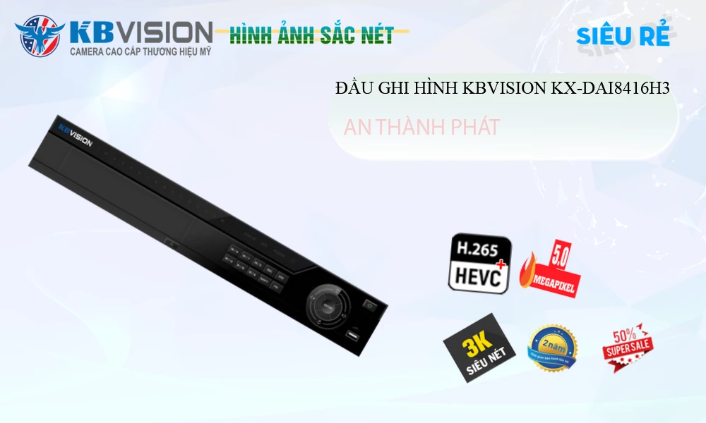 KX-DAi8416H3 sắc nét KBvision KX-DAi8416H3 sắc nét KBvision