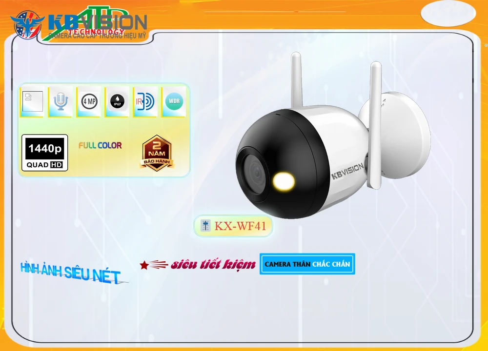 KX-WF41 sắc nét KBvision KX-WF41 sắc nét KBvision