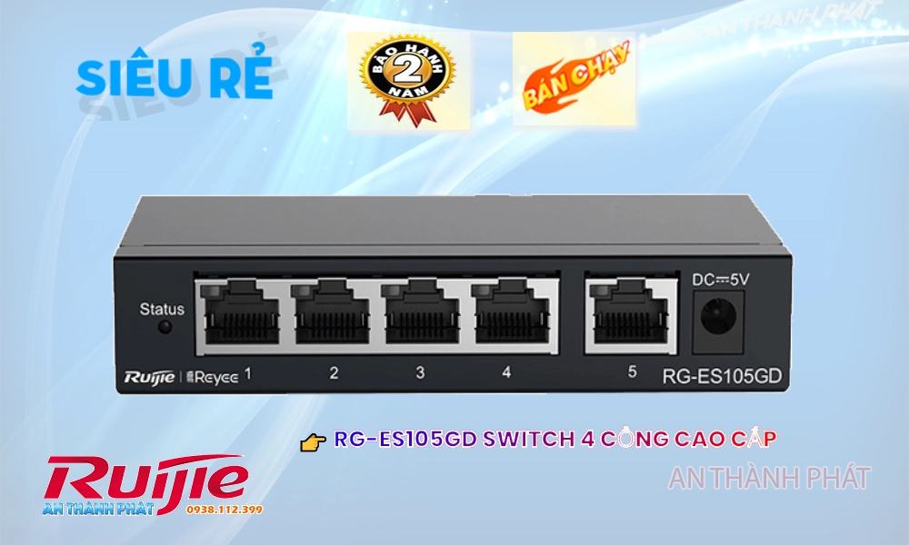 Bộ chia mạng  RG-ES105GD