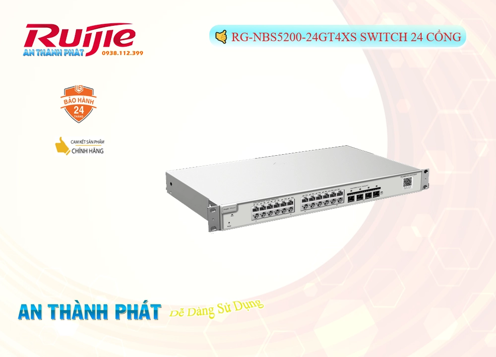 Bộ Quản Lý Mạng RG-NBS5200-24GT4XS Hãng Ruijie Bộ Quản Lý Mạng RG-NBS5200-24GT4XS Hãng Ruijie