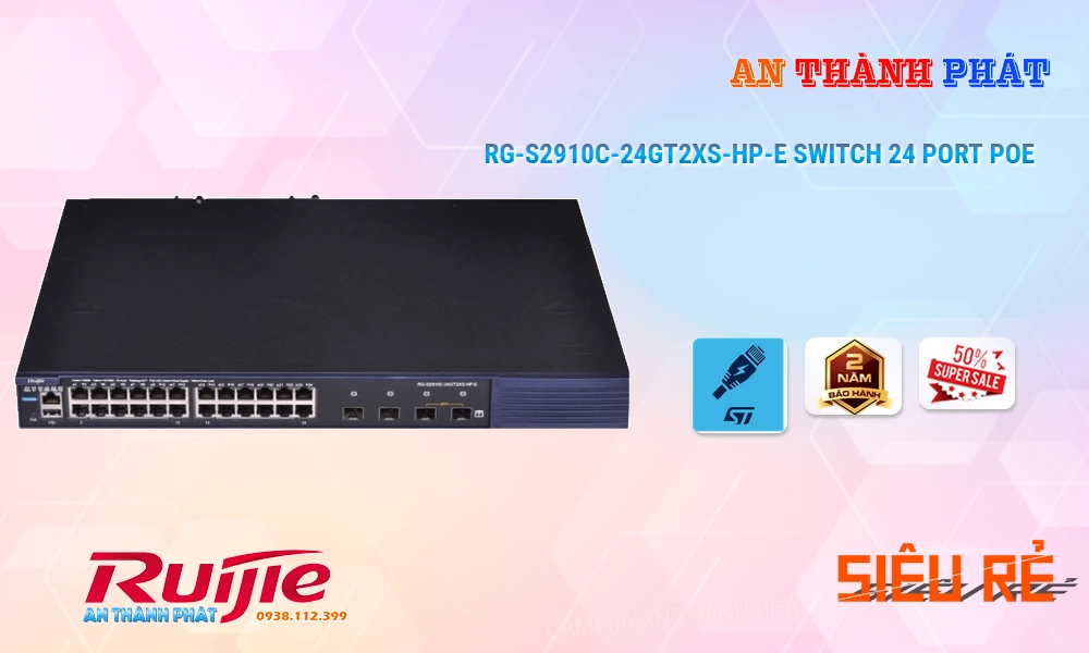RG-S2910C-24GT2XS-HP-E Switch chia mạng RG-S2910C-24GT2XS-HP-E Switch chia mạng