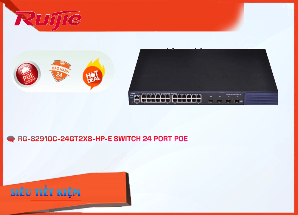 RG-S2910C-24GT2XS-HP-E Switch chia mạng RG-S2910C-24GT2XS-HP-E Switch chia mạng