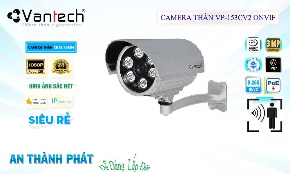 Camera VanTech VP-153CV2 Mẫu Đẹp Camera VanTech VP-153CV2 Mẫu Đẹp