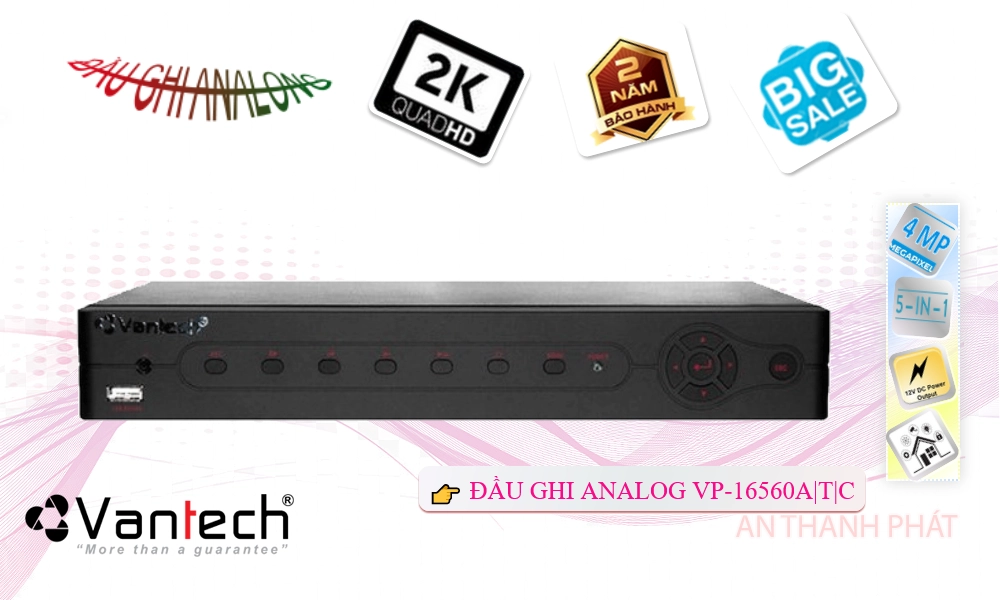 VP-16560A|T|C Đầu ghi Camera VanTech Giá tốt