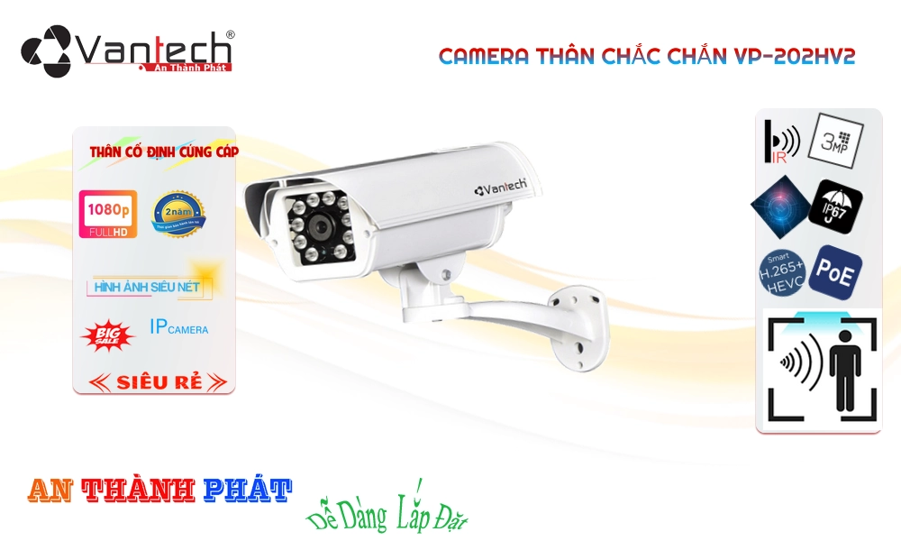 Camera VanTech VP-202HV2 Mẫu Đẹp Camera VanTech VP-202HV2 Mẫu Đẹp