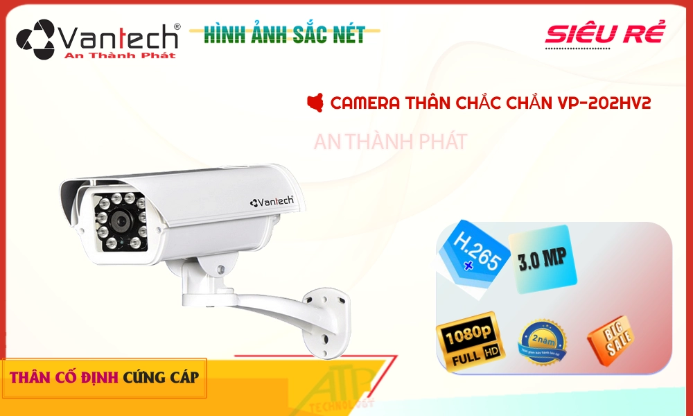 Camera VanTech VP-202HV2 Mẫu Đẹp Camera VanTech VP-202HV2 Mẫu Đẹp