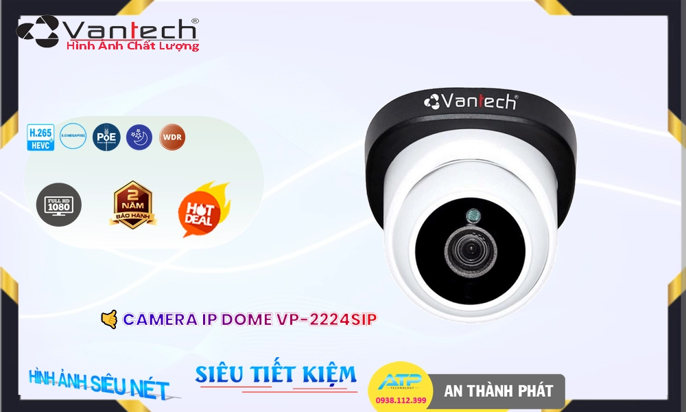 🌟👌 Camera IP POE VanTech VP-2224SIP Mẫu Đẹp 🌟👌 Camera IP POE VanTech VP-2224SIP Mẫu Đẹp