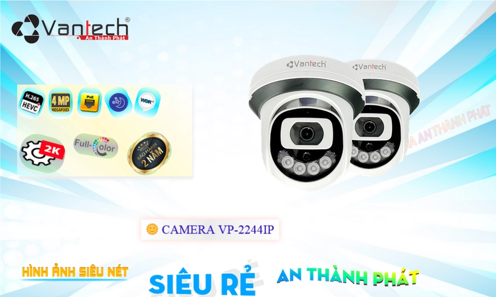 Camera Cấp Nguồ Qua Dây Mạng VP-2244IP Giá tốt