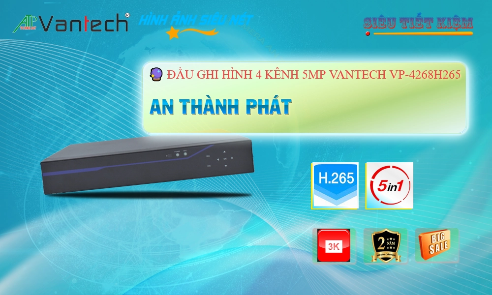 Đầu Ghi VP-4268H265 Chức Năng Cao Cấp Đầu Ghi VP-4268H265 Chức Năng Cao Cấp