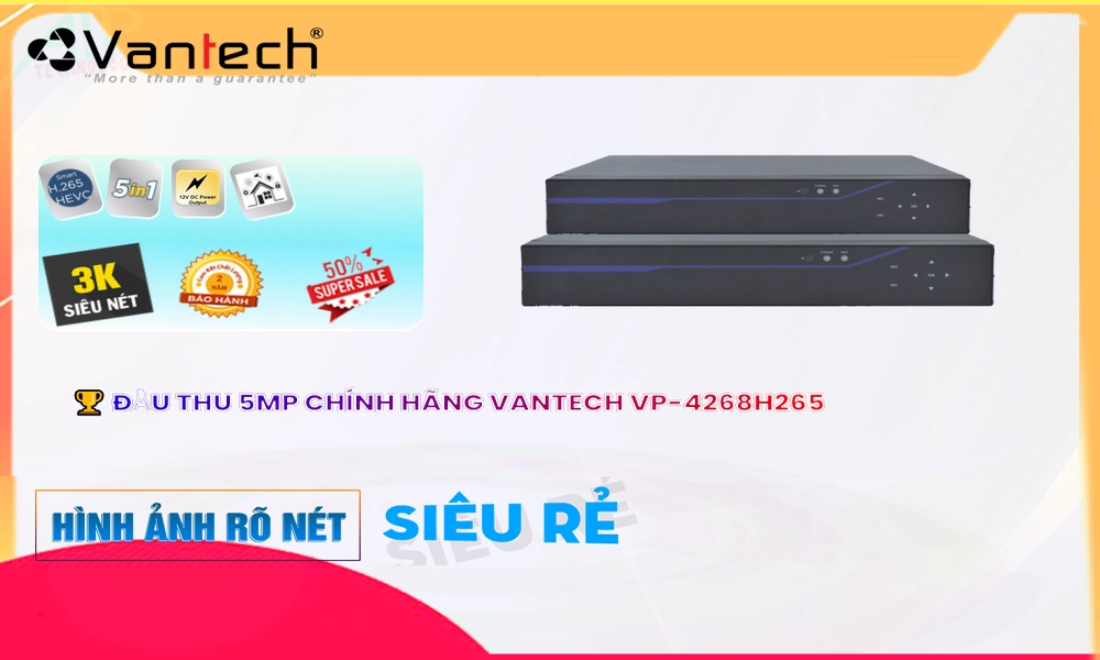 Đầu Ghi VP-4268H265 Chức Năng Cao Cấp Đầu Ghi VP-4268H265 Chức Năng Cao Cấp