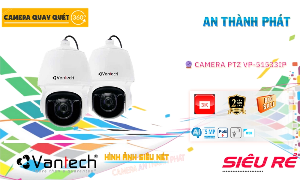 VP-51533IP Camera Cấp Nguồ Qua Dây Mạng VanTech VP-51533IP Camera Cấp Nguồ Qua Dây Mạng VanTech