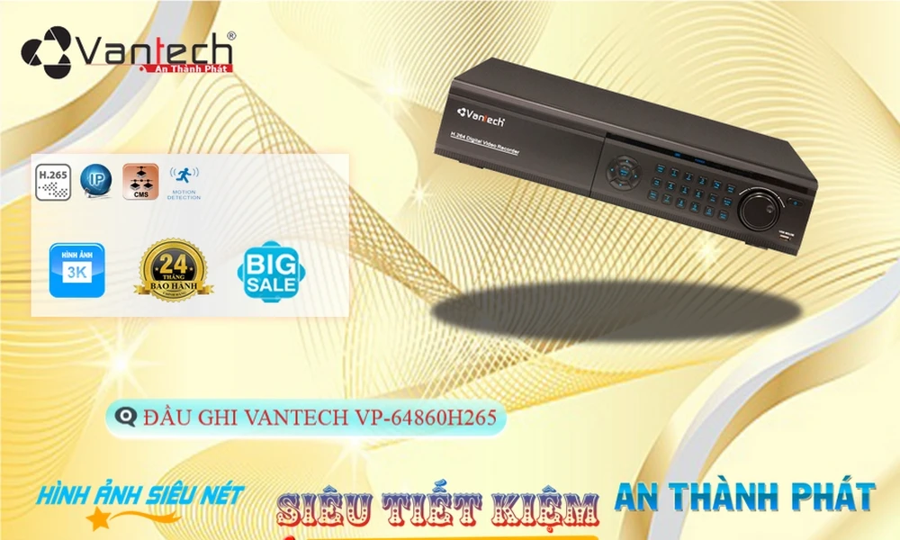 VP-64860H265 Đầu Thu VanTech VP-64860H265 Đầu Thu VanTech