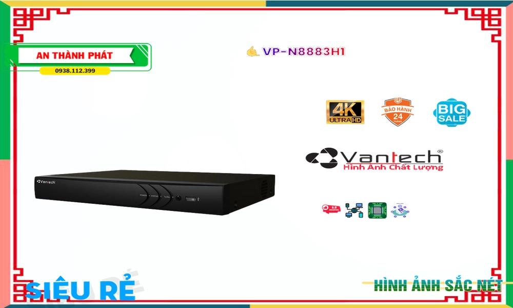 VP-N8883H1 Sắc Nét VanTech VP-N8883H1 Sắc Nét VanTech