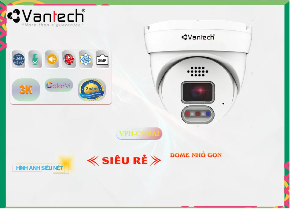 ➠ VPH-C508AI sắc nét VanTech ➠ VPH-C508AI sắc nét VanTech