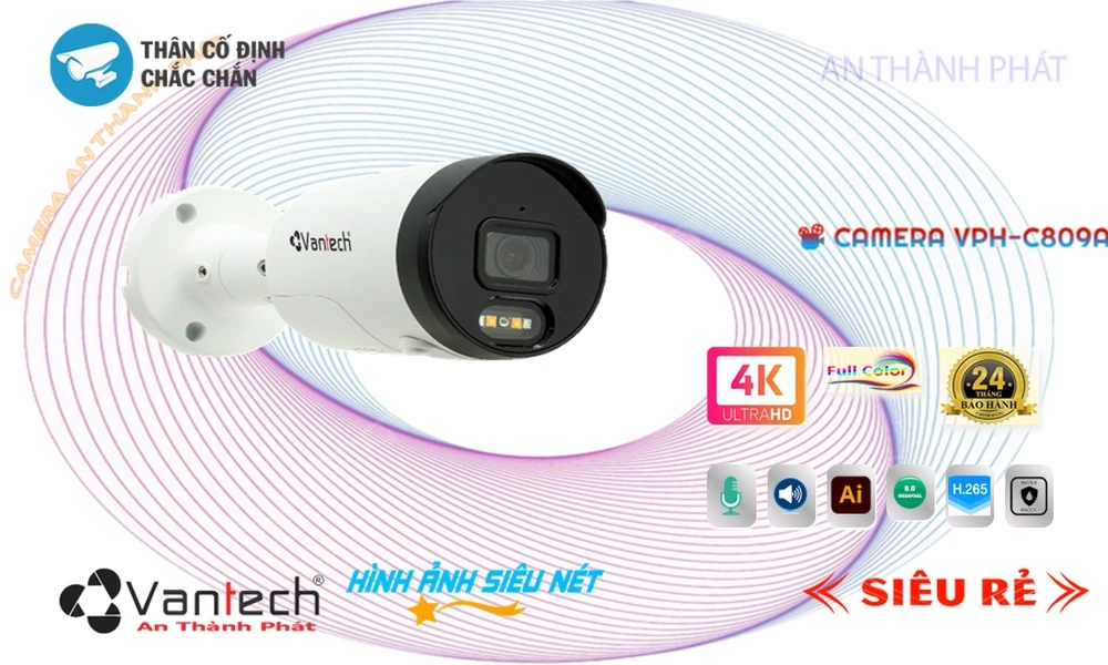 Camera VanTech Thiết kế Đẹp Công Nghệ IP VPH-C809AI ✲ Camera VanTech Thiết kế Đẹp Công Nghệ IP VPH-C809AI ✲