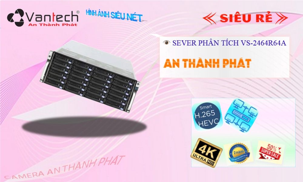 Đầu Ghi VanTech Giá rẻ VS-2464R64A Đầu Ghi VanTech Giá rẻ VS-2464R64A