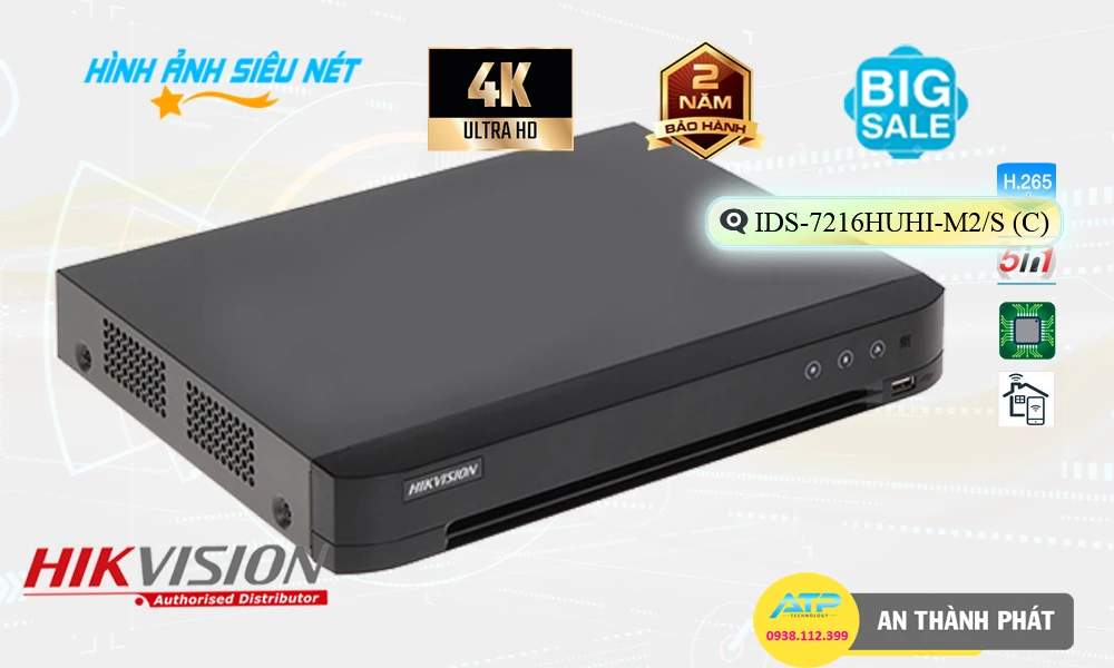 iDS-7216HUHI-M2/S(C) sắc nét Hikvision