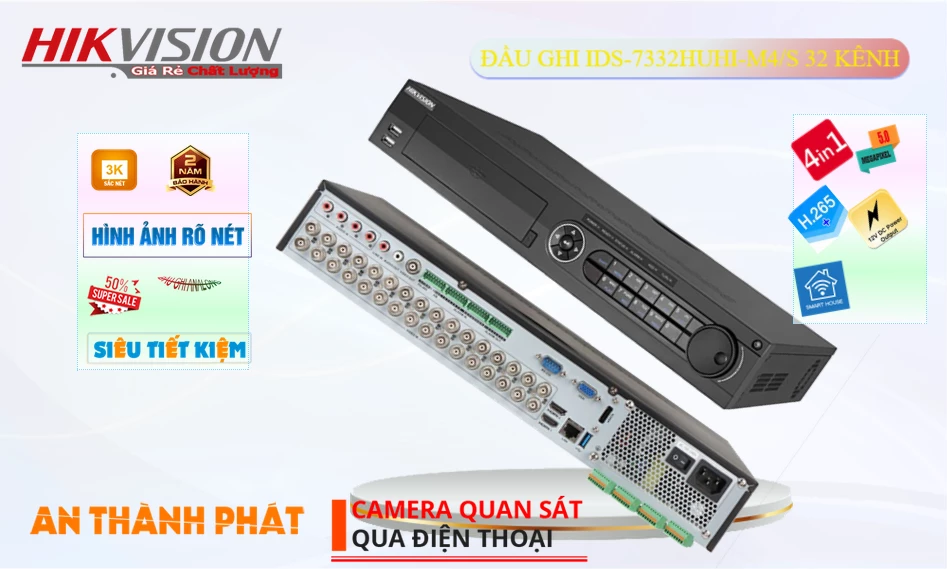 iDS-7332HUHI-M4/S sắc nét Hikvision iDS-7332HUHI-M4/S sắc nét Hikvision