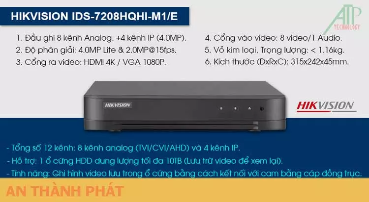 Đầu ghi HIKVISION iDS 7208HQHI M1/E