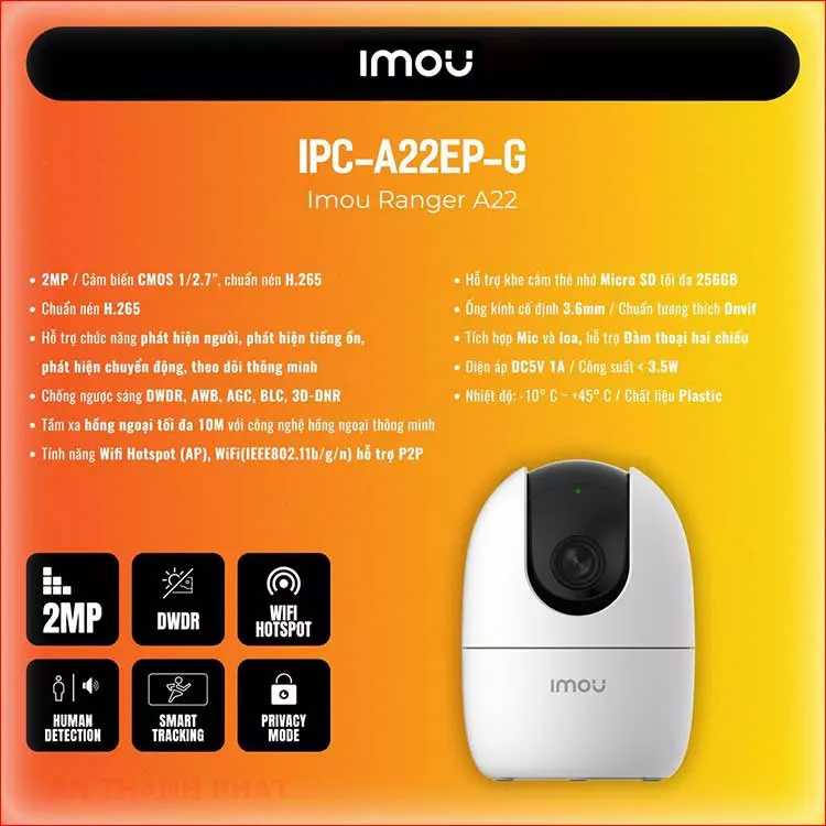 Camera imou IPC A22EP G V2